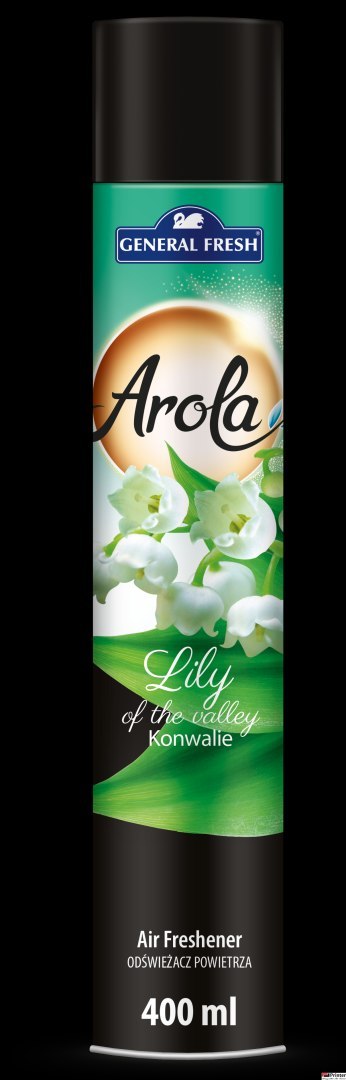Odświeżacz powietrza AROLA Spray 400ml konwalia GENERAL FRESH Odświeżacz powietrza AROLA Spray 400ml konwalia GENERAL FRESH