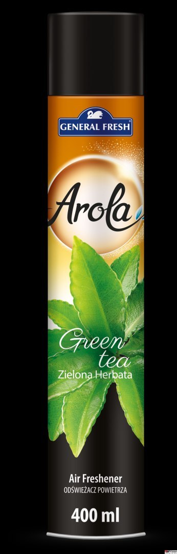 Odświeżacz powietrza AROLA Spray 400ml zielona HERBATA GENERAL FRESH Odświeżacz powietrza AROLA Spray 400ml zielona HERBATA GENERAL FRESH