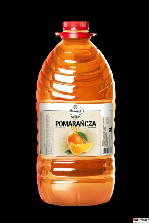 Syrop HERBAPOL Pomarańcza MAX, 6500g/5l Syrop HERBAPOL Pomarańcza MAX, 6500g/5l