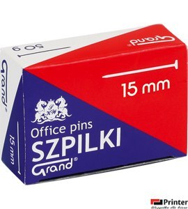 Szpilki krótkie metalowe 15 mm, 50 gram, GRAND 110-1588 Szpilki krótkie metalowe 15 mm, 50 gram, GRAND 110-1588