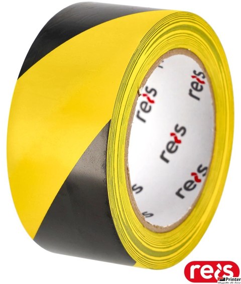 Taśma ostrzegawcza żółto-czarna 50mm x 33m REIS samoprzylepna TASO-WRG YB Taśma ostrzegawcza żółto-czarna 50mm x 33m REIS samoprzylepna TASO-WRG YB
