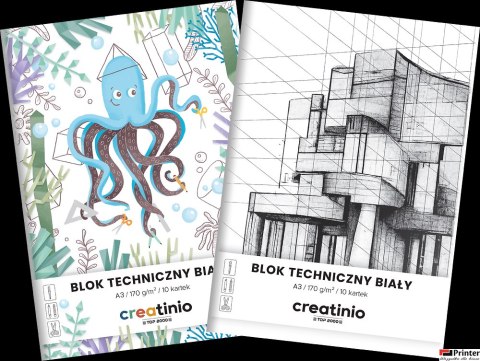 Blok techniczny Top 2000 Creatinio A3 10 kartek 170 g biały 400176668 Blok techniczny Top 2000 Creatinio A3 10 kartek 170 g biały 400176668