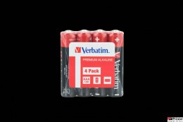 Baterie VERBATIM ALKALICZNE LR03 AAA SHRINK 4szt. 49500