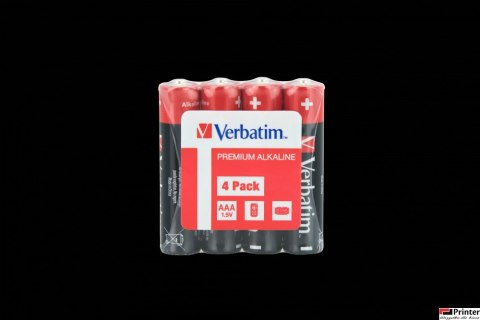 Baterie VERBATIM ALKALICZNE LR03 AAA SHRINK 4szt. 49500