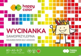 Blok Wycinanka samoprzylepna A5, 8 ark, Happy Color HA 3710 1520-S8