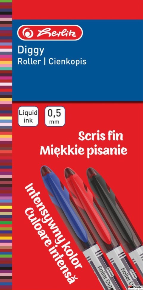 Cienkopis Diggy 0,5mm czarny 9476570 Herlitz