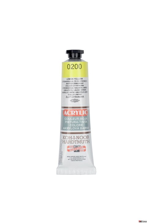 Farba akrylowa 162712 żółta 0200 40ml.KOH Farba akrylowa 162712 żółta 0200 40ml.KOH