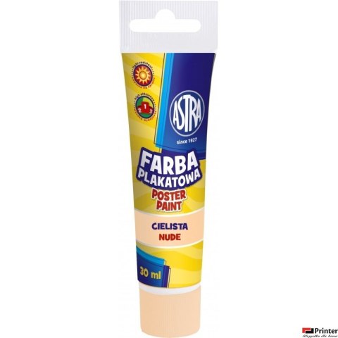 Farba plakatowa Astra tuba 30 ml - cielista, 301120001 Farba plakatowa Astra tuba 30 ml - cielista, 301120001