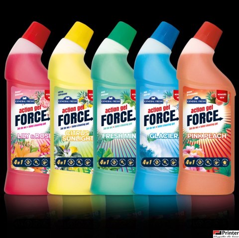General Fresh Żel do WC ACTION FORCE Miętowy1000 ml General Fresh Żel do WC ACTION FORCE Miętowy1000 ml