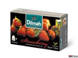 Herbata DILMAH TRUSKAWKA 20t*1,5g czarna