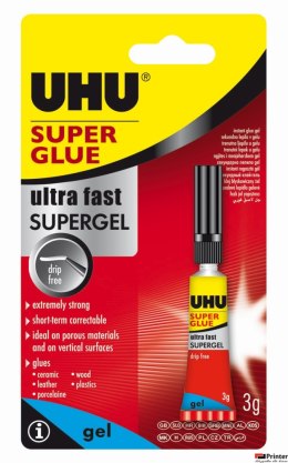 Klej UHU SUPER GLUE w żelu 3g 40360