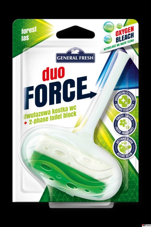 Kostka do WC DUO FORCE zawieszka 40g las GENERAL FRESH Kostka do WC DUO FORCE zawieszka 40g las GENERAL FRESH