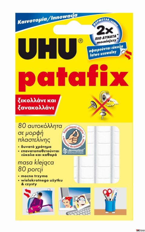 Masa samoprzylepna PATAFIX 50g UHU 43500 (80kwadratów) Masa samoprzylepna PATAFIX 50g UHU 43500 (80kwadratów)