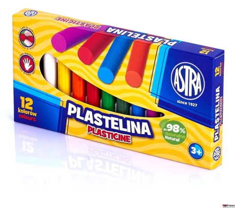 Plastelina Astra 12 kolorów, 83813906 Plastelina Astra 12 kolorów, 83813906