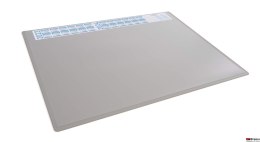 Podkład na biurko 650x500 mm z kalendarzem i przezroczystą nakładką PP Durable szary 722310