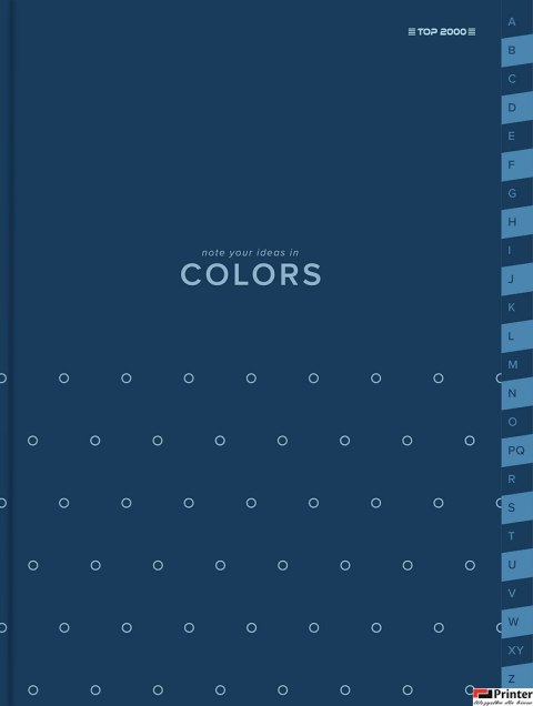 Skorowidz TOPCOLORS SZY TO A4 96K 70G kratka niebieski 400169235 Top 2000