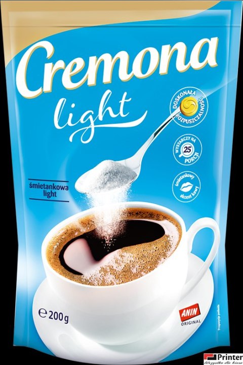 Śmietanka do kawy CREMONA LIGHT w proszku 200g Śmietanka do kawy CREMONA LIGHT w proszku 200g