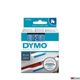 Taśma DYMO D1 - 19 mm x 7 m, czarny / niebieski S0720860 do drukarek etykiet (X)