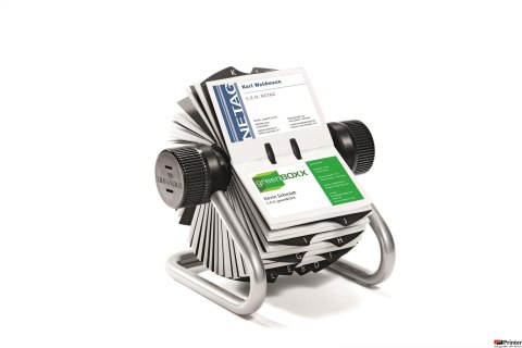 Wizytownik obrotowy na 400wiztówek A-Z srebrny DURABLE 2481-23 Wizytownik obrotowy na 400wiztówek A-Z srebrny DURABLE 2481-23