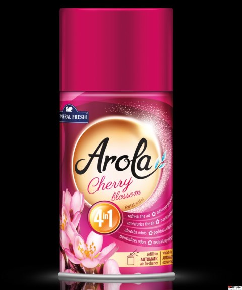 Wkład do odświeżacza AROLA 250ml kwiat wiśni GENERAL FRESH Wkład do odświeżacza AROLA 250ml kwiat wiśni GENERAL FRESH