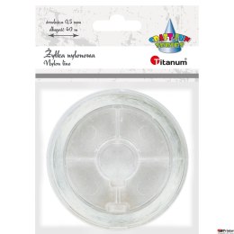 Żyłka ozdobna Craft-Fun Series - przezroczysta 0,5mm 40m (nylon) 363624 TITANUM