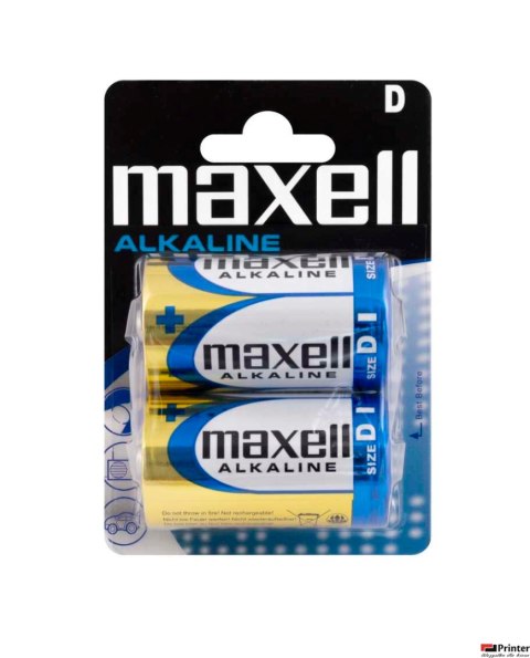 Bateria MAXELL LR20 D (2szt.) ALKALINE Bateria MAXELL LR20 D (2szt.) ALKALINE