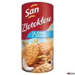 Ciastka SAN ŁAKOTKI ZŁOTOKŁOSE owsiane z kokosem 215g