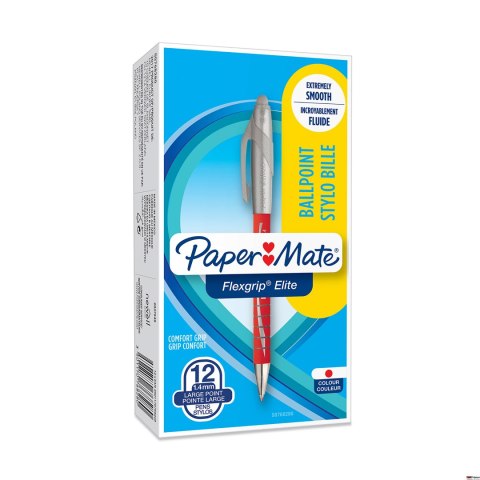 Długopis automatyczny FLEXGRIP ELITE 1.4mm czerwony PAPER MATE S0768280 Długopis automatyczny FLEXGRIP ELITE 1.4mm czerwony PAPER MATE S0768280