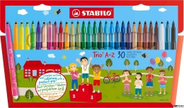 Flamastry TRIO A-Z etui kartonowe 30 szt. 378/1-30-01 STABILO