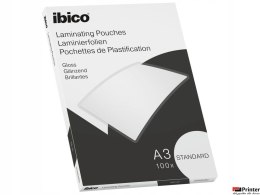 Folia do laminacji IBICO A3 125mic przezroczysta, 100 szt., STANDARD 627313