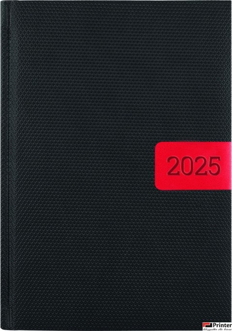Kalendarz A-5 STANDARD książkowy (KS1), 13 - czarny karo / wstawka 2025 TELEGRAPH Kalendarz A-5 STANDARD książkowy (KS1), 13 - czarny karo / wstawka 2025 TELEGRAPH