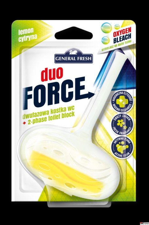 Kostka do WC DUO FORCE zawieszka 40g cytryna GENERAL FRESH