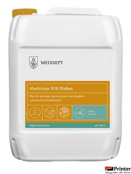 MEDISEPT 550 dishes nabłyszczacz do naczyń 5l MEDICLEAN SSE-GOT-MC550-5L