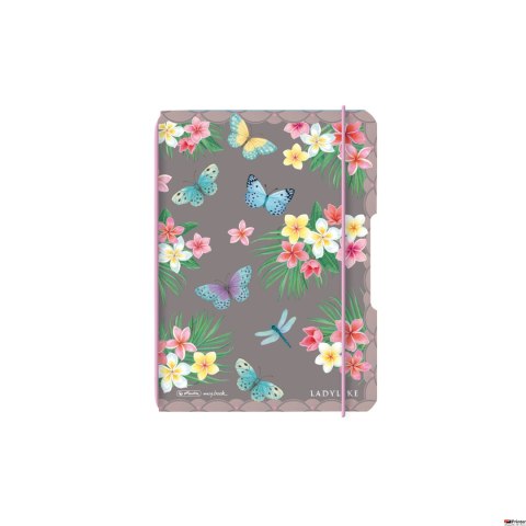 Notatnik w kratkę A6 60 kartek, PP MY.BOOK flex ladylike butterflies HERLITZ 50044313 Notatnik w kratkę A6 60 kartek, PP MY.BOOK flex ladylike butterflies HERLITZ 50044313