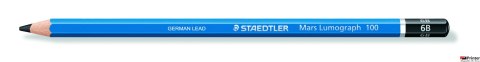 Ołówek do szkicowania Mars Lumograph sześciokątny 6B, STAEDTLER S100-6B Ołówek do szkicowania Mars Lumograph sześciokątny 6B, STAEDTLER S100-6B