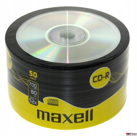 Płyta MAXELL CD-R 700MB 52x (50szt) SP shrink, bulk 624036.40 Płyta MAXELL CD-R 700MB 52x (50szt) SP shrink, bulk 624036.40