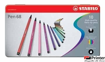 STABILO PEN68 metalowe etui 10 szt 6810-6 STABILO PEN68 metalowe etui 10 szt 6810-6