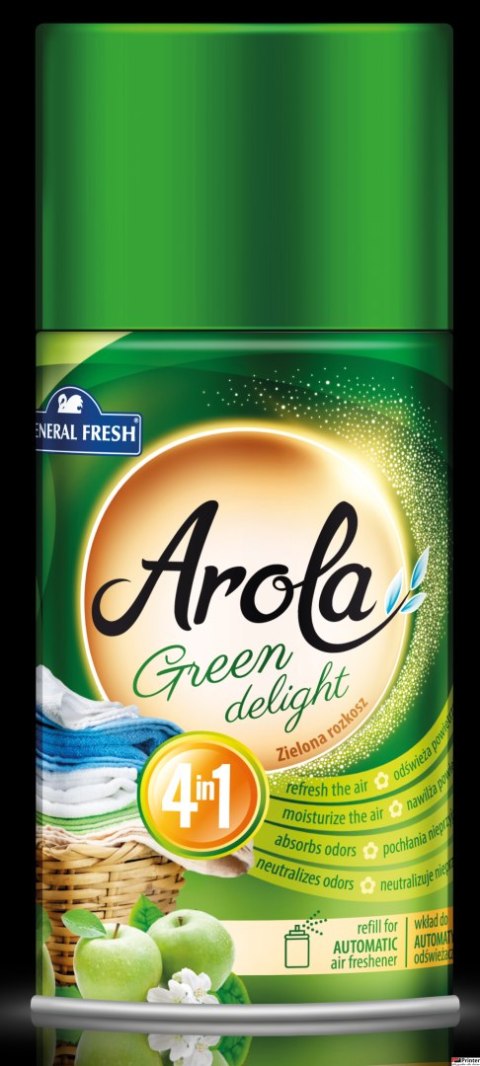 Wkład do odświeżacza AROLA 250ml zielona rozkosz GENERAL FRESH