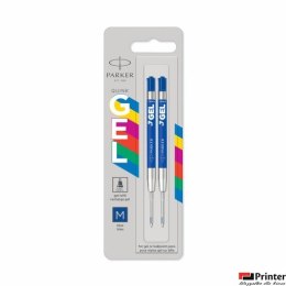 Wkłady żelowe ECONOMY (plastikowa obudowa, metalowa końcówka M) niebieskie 2szt 2136210 PARKER
