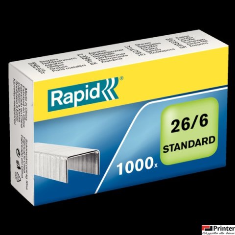 Zszywki Rapid Standard 26/6 1M, 1000 szt., 24861300